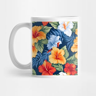 Hibiscus Flowers Pattern 14 Mug